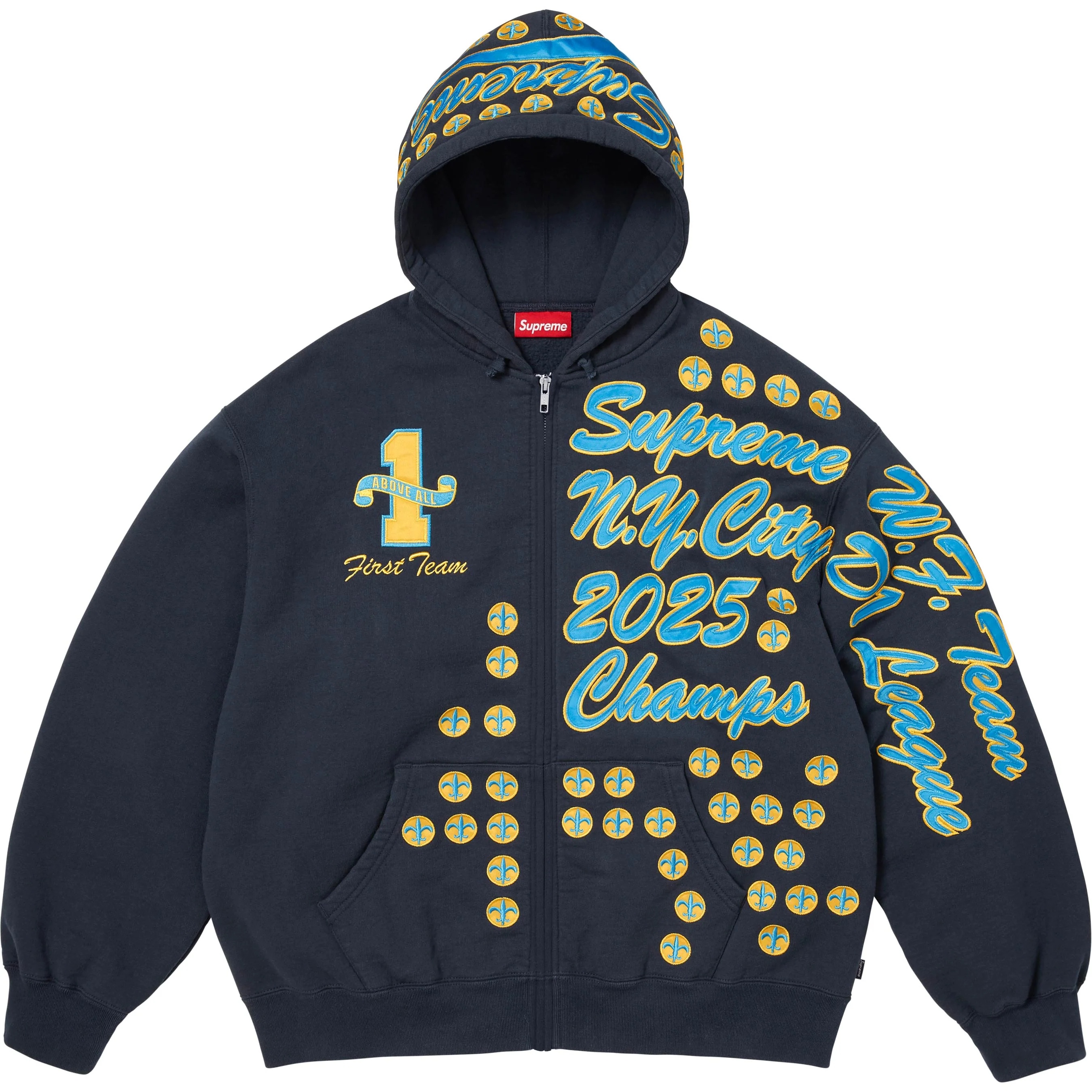 League Champs Zip Up Hooded Sweatshirt view 8
